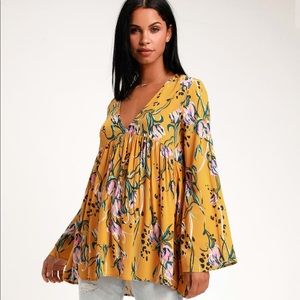Free people floral tunic adorable retails $108